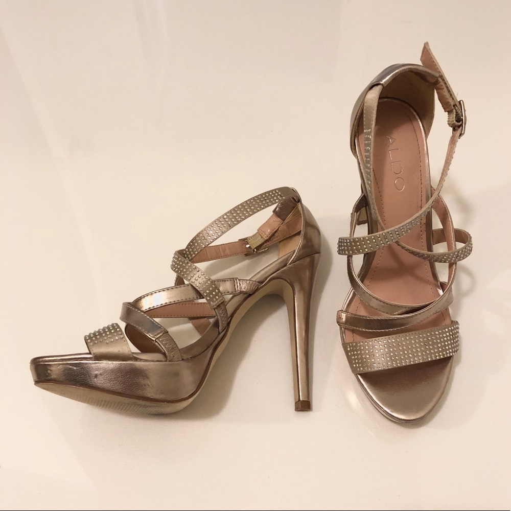 Blush/rose gold Aldo heels